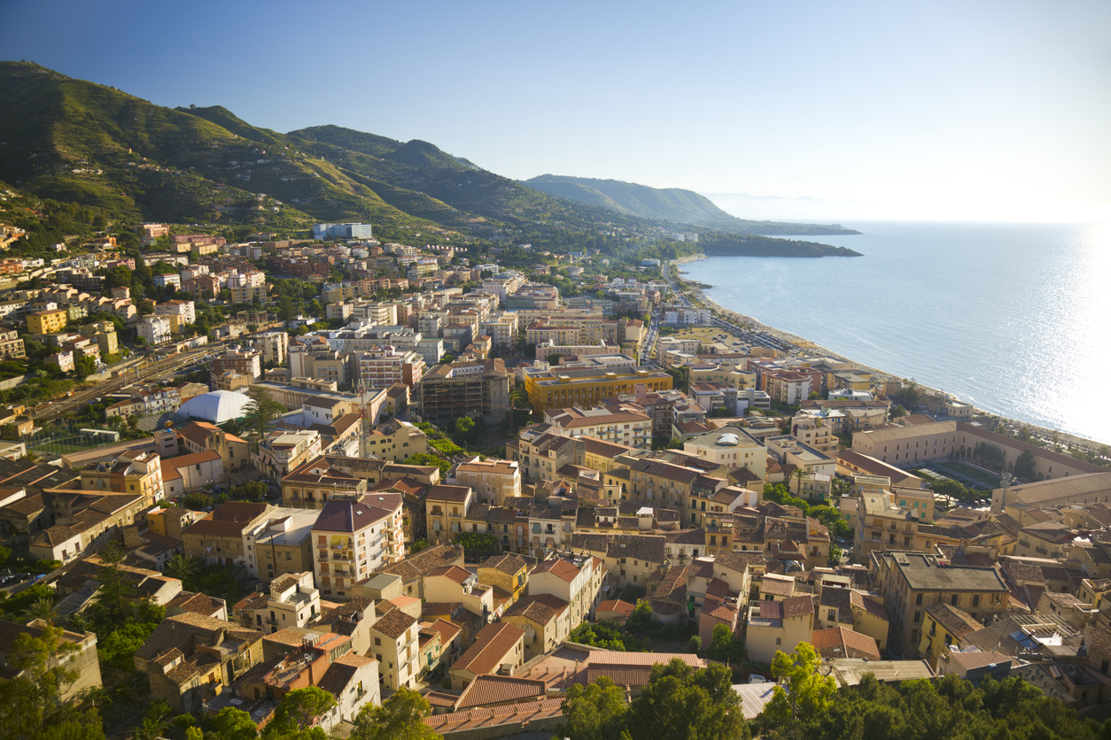 Retire in Europe blog - View on Cefalu in Italy (Palermo province on Sicily) from the mountain over the city