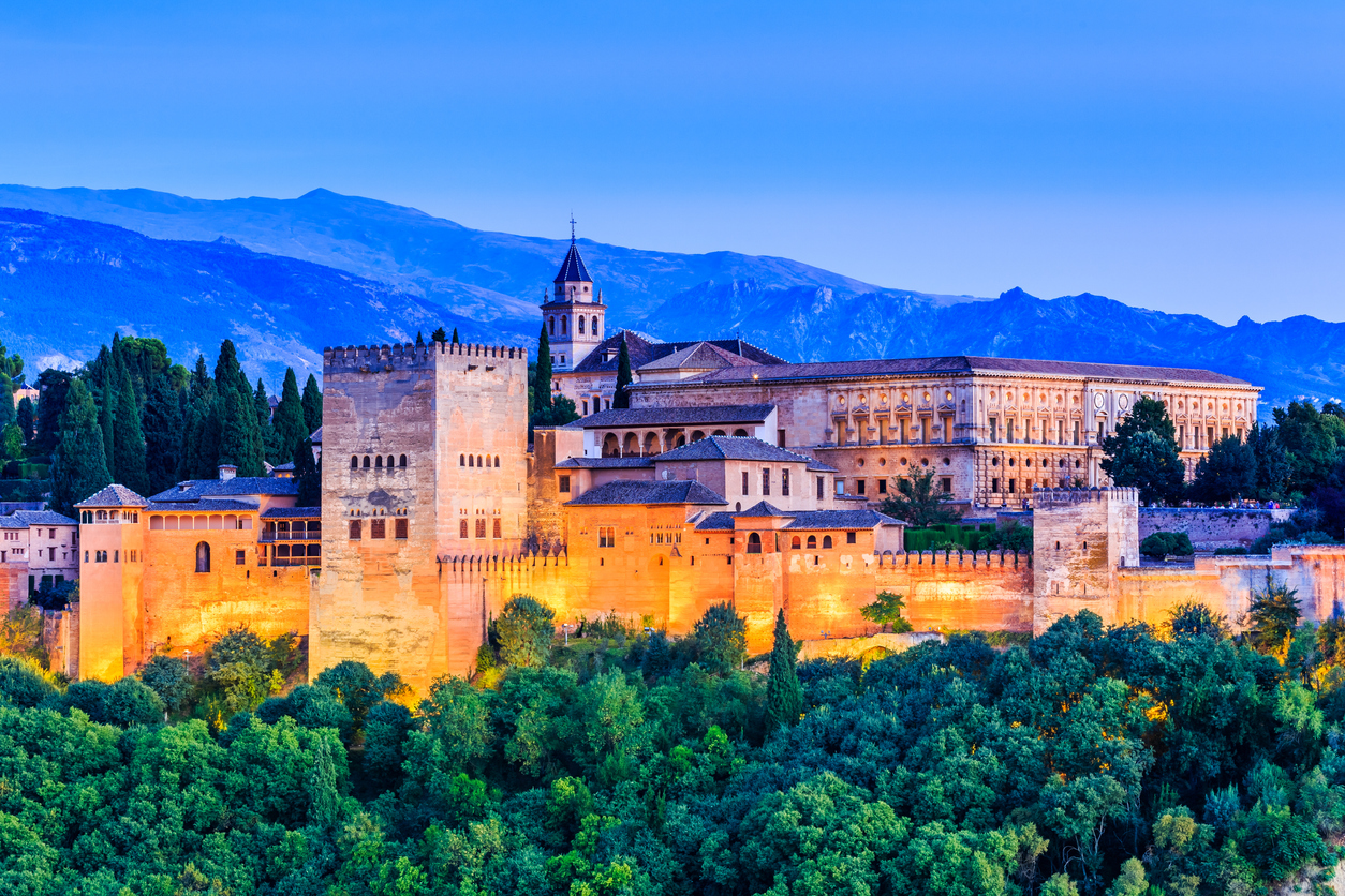 Aerial view of Alhambra
